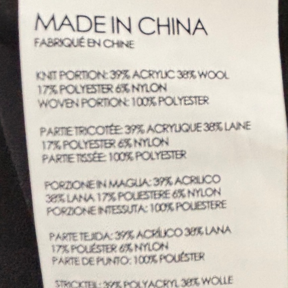 NWT Club Monaco split back wool blend woven fooler sweater size XS - Picture 12 of 15